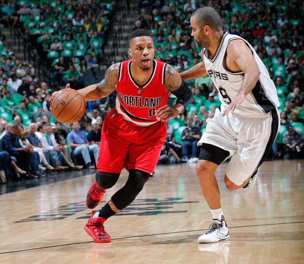 开拓者全力进攻，马刺队努力守住阵地取胜